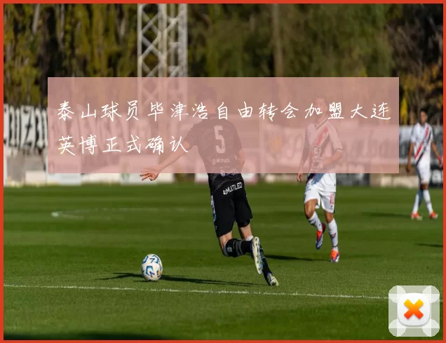 泰山球员毕津浩自由转会加盟大连英博正式确认